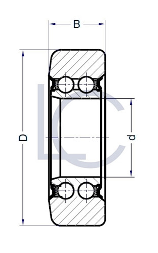 Skizze_Stützrolle_LIN0150_LC-Wälzlager