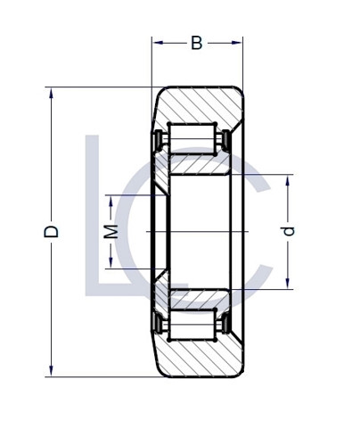 Bild von Hubmastrolle STI S0010 30x75,2x24 mm