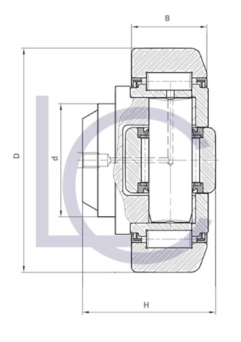 Bild von Hubmastrolle ELE0100 35x70,35x40,5 mm