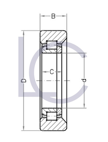 Bild von Stützrolle PGS0020 45x73,4x21 mm