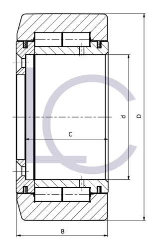 Bild von Radialteil für Gabelträgerrolle JUM60149.KIT 90x148,9x45 mm