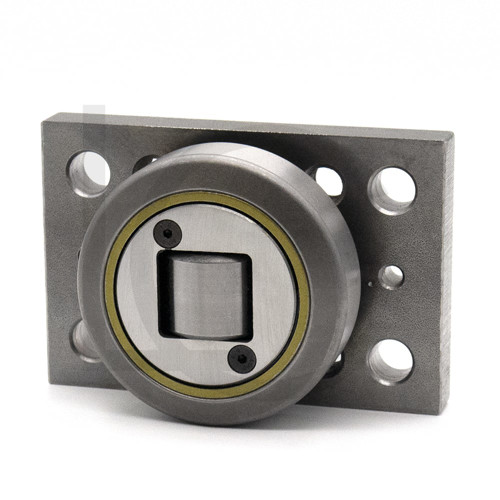Kombirolle MR0003PMR03 D=77.7 mm, verschweißt mit Platte 120x80x15 mm