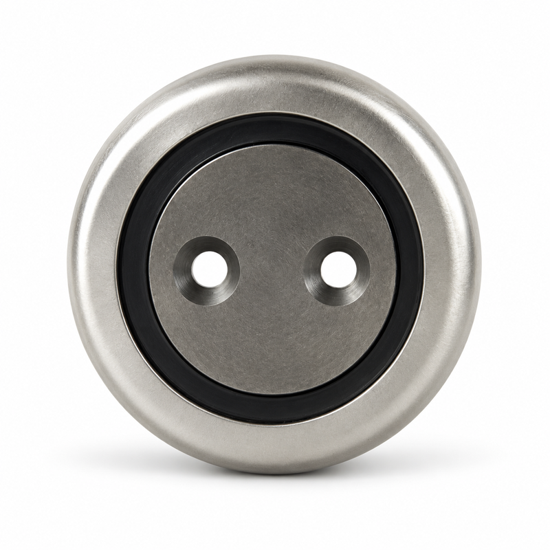 Hubmastrolle DAN0300 45 × 107 × 37 mm, Vorderansicht mit zentraler Lagerbohrung